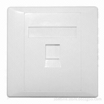 Single Port Network Faceplate in 86 Type